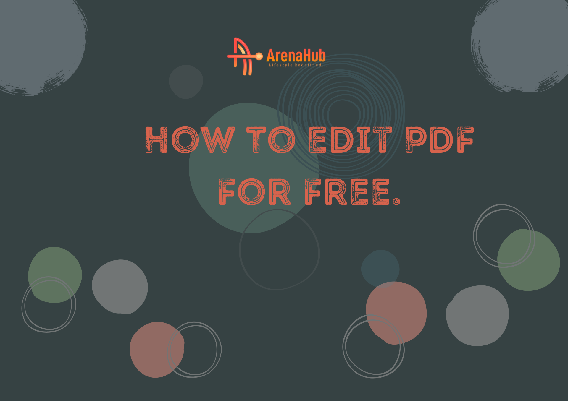 How To Edit PDF For Free