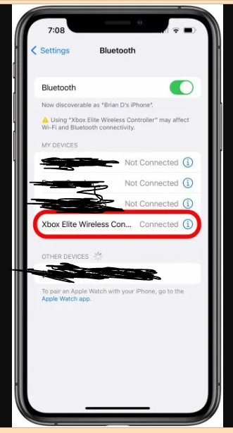 How to Pair Connect Xbox Controller to iPhone - Home screen settings app 2
