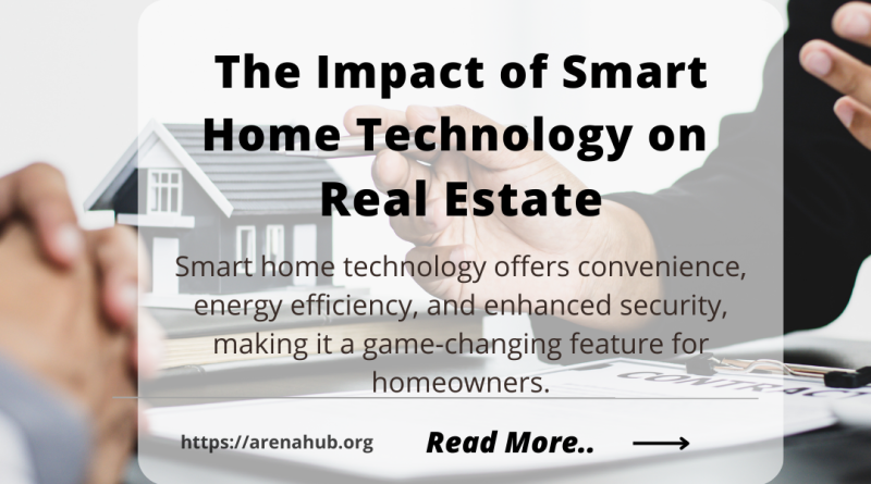 The Impact of Smart Home Technology on Real Estate
