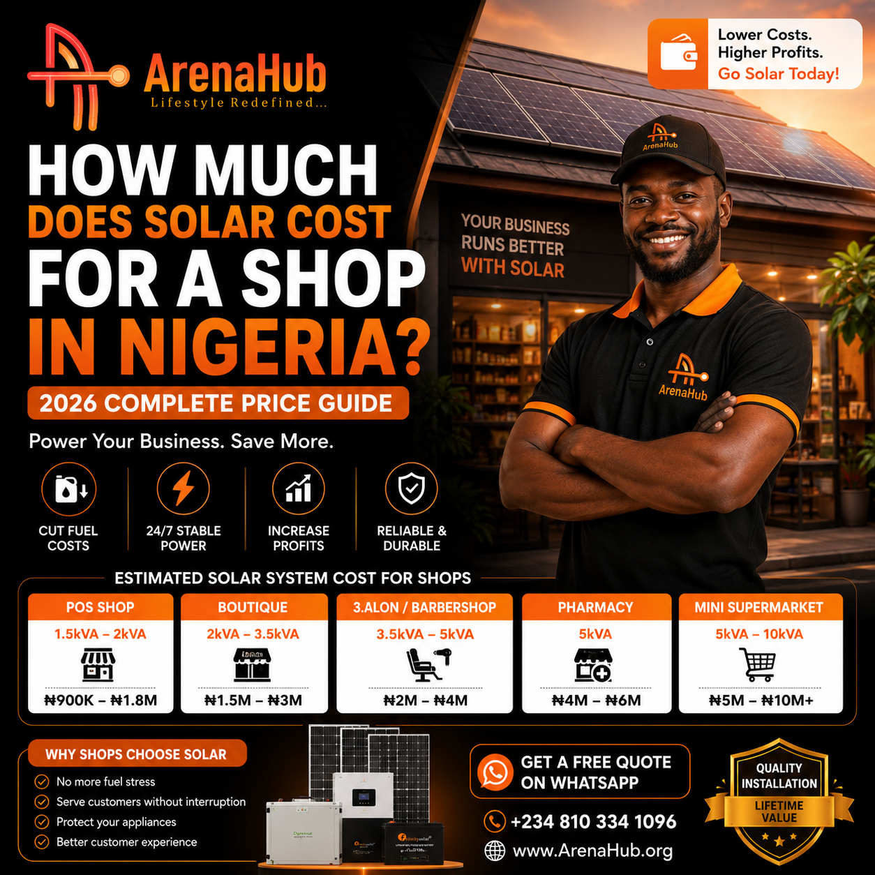 How Much Does Solar Cost for a Shop in Nigeria?